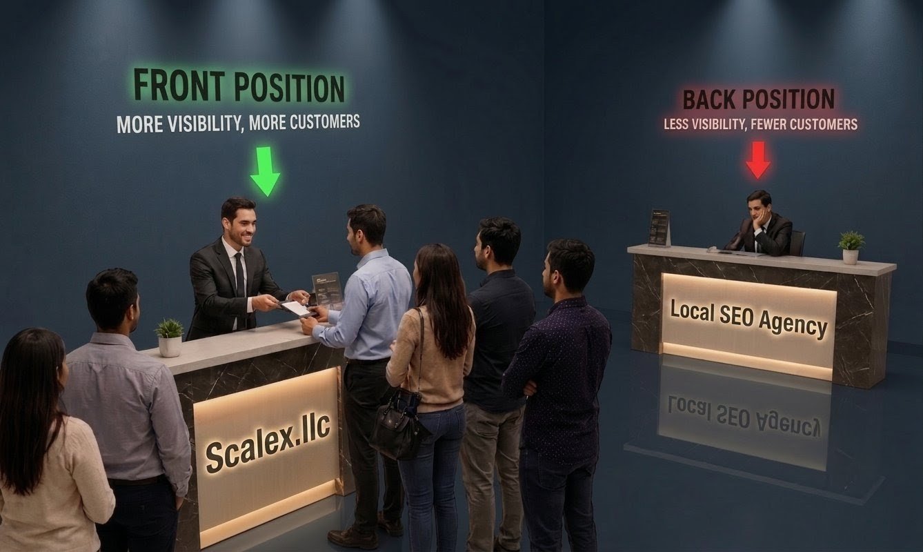 Google Front Position vs Back Position